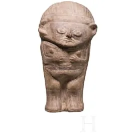 前哥伦布时期陶俑“Cuchimilco”，秘鲁，钱凯文化，13至15世纪