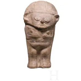 前哥伦布时期陶俑“Cuchimilco”，秘鲁，钱凯文化，13至15世纪