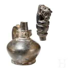 前哥伦布时期人形容器与塑像，秘鲁，兰巴耶克，奇穆文化，可能为11至15世纪