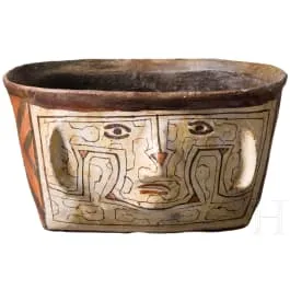 人物纹陶碗，秘鲁，Shipibo，20世纪初