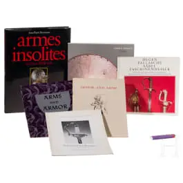 Sei libri e quaderni su armi e armature antiche, seconda metà del XX secolo