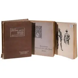 Tre cataloghi d'asta sul tema arte e armi antiche, inizio XX secolo