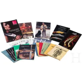 Silah müzayedelerine ait 27 katalogdan oluşan toplu set, 1977–2015