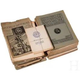 Časopis za povijesnu znanost o oružju, primjerci prvog i drugog niza (1897.–1944.)