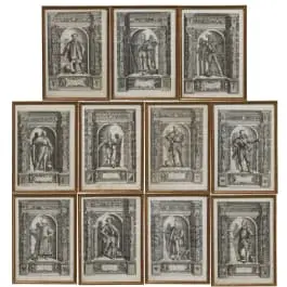 Jedanaest bakroreza iz "Armamentarium Heroicum", 1601/1603