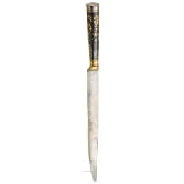 Kard à incrustations d'or, ottoman, daté 1762