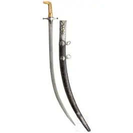 Shamshir con montatura in oro e argento, Arabia Saudita, XIX sec.