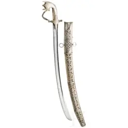 Saif con montatura in argento, Arabia Saudita, XIX sec.