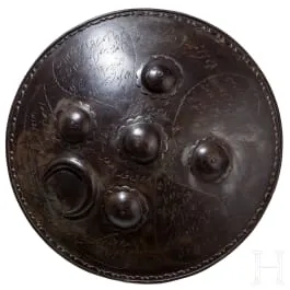 IJzeren ronde schild (Sipar), Perzië, 19e eeuw