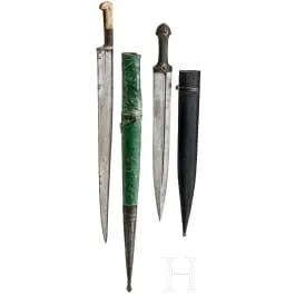 Una qama e un coltello Khyber, Persia, XIX sec.
