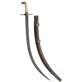 Šamšir s pozlatom tauširanjem, Perzija, oko 1800.