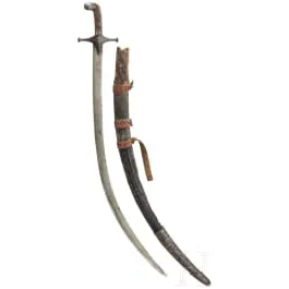 Shamshir med wootz-klinge, Persien, omkring 1800