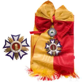 Order Miguela Larreynagi, duży zestaw orderowy, Nikaragua