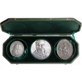 Trois médailles, Italie, Empire allemand et Pologne, 16e - 20e siècle