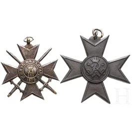Bulgaars Kruis voor Dapperheid en Kruis voor Oorlogshulpdiensten 1916