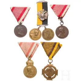 Six médailles autrichiennes