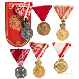 Six Austrian medals