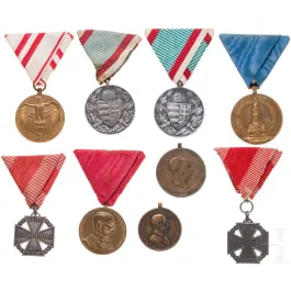 Nine Austrian medals