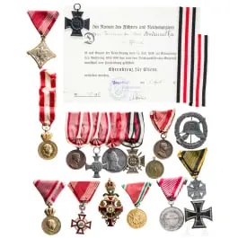 Collection de décorations, principalement autrichiennes