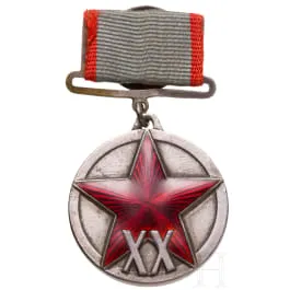 Medaille "XX jaar Rode Arbeiders- en Boerenleger", Sovjet-Unie 1938