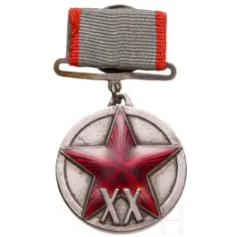 Médaille « XX ans de l'Armée rouge des ouvriers et paysans », URSS 1938
