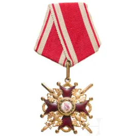 Ordre de Saint-Stanislas, croix de 3e classe avec épées, Russie vers 1916/17
