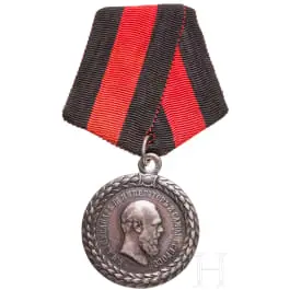 Médaille pour service irréprochable dans la police, Russie, entre 1883 et 1894