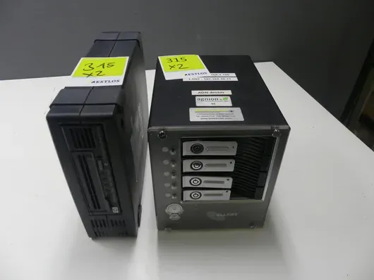 2台存储系统 8hp StorageWorks Ultrium 外置磁带机，Allnet NAS 带4个硬盘位