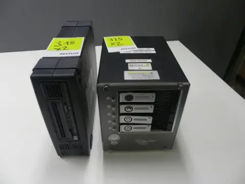 2 pz. sistema di archiviazione 8hp StorageWorks Ultrium unità nastro esterna, Allnet NAS con 4 vani