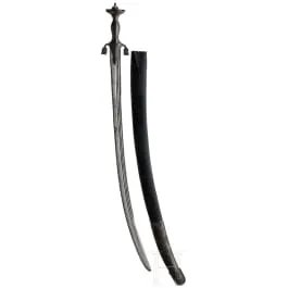 Pulwar met geëtste greep, Afghanistan, circa 1800