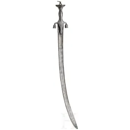 Pulwar s leptanou rukojetí, Afghánistán, kolem 1800
