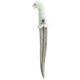 Khanjar met jade handgreep, India, 20e eeuw