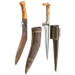 Choora i Kukri, Afganistan i Nepal, sredina 20. st.