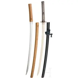 Katana en monture Handachi avec Shirasaya, Japon, fin de la période Edo