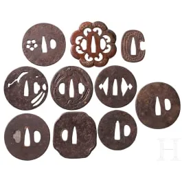 Deset željeznih tsuba, Japan, razdoblje Edo