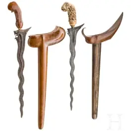 Dva krisa, Java/Madura, Indonezija, oko 1900.