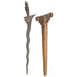Kris od punog metala, Madura, oko 1900.