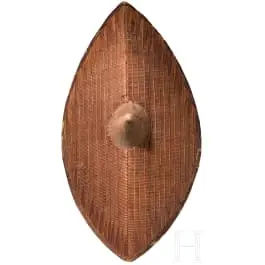 Bouclier tressé des Ganda ou Soga, Ouganda, 1re moitié du 20e siècle