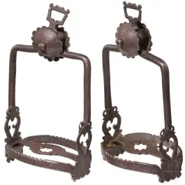 Un paio di staffe rinascimentali, tedesche, circa 1600