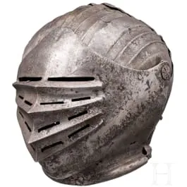 Elmo massimiliano, sud-tedesco, circa 1520/30