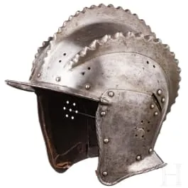 Close helmet with three crests, South German, probably Augsburg, circa 1530/40
