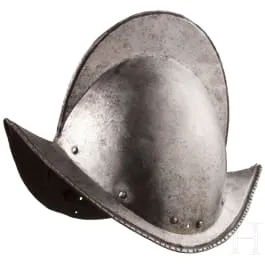 Leštěný morion, severoněmecký, kolem 1600