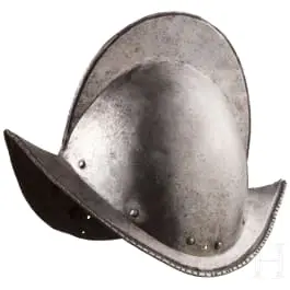 Leštěný morion, severoněmecký, kolem 1600