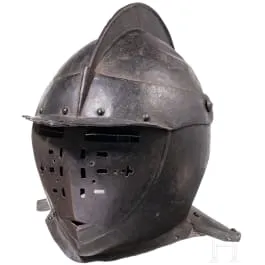 Kyrysářská přilba s hledím, německá, kolem 1620