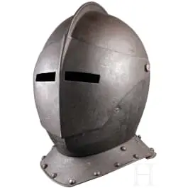 Kyrysářská přilba, německá/flámská, kolem 1620