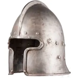 Barbuta ve stylu kolem 1460, moderní replika