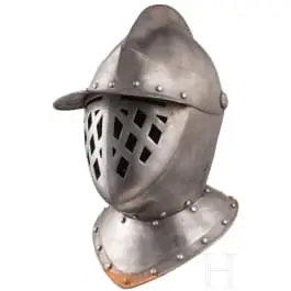 Elmo da corazziere in stile 1620 circa, storicismo, 1900 circa