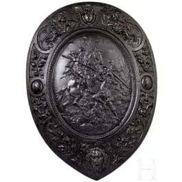 Bouclier d'apparat Renaissance dans le style vers 1600, historicisme 19e siècle