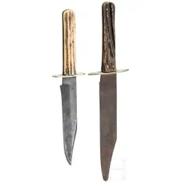 Twee Bowie-messen, Engeland, circa 1860