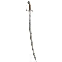 Sabre de campagne d'officier à coupe en fer, Allemagne du Sud ou Suisse, vers 1630